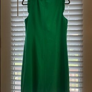 J. Crew Vibrant Green Midi Dress